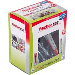Fischer DuoPower 12x60 mm ankare i helt material med skruvar Låda med 10 st