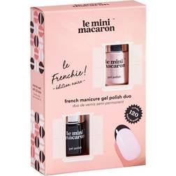 Le Mini Macaron Frenchie Edition Noire French Manicure