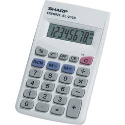 Sharp White 8 digit Calculator