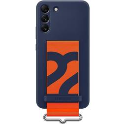 Samsung Galaxy S22 Silicon with Strap Navy