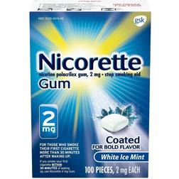 Nicotine 2mg White Ice Mint 100 Chewing Gum
