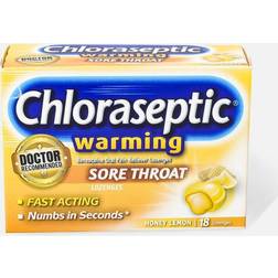 Chloraseptic Warming Sore Throat Lozenges Honey Lemon 18 Honey Lemon 18