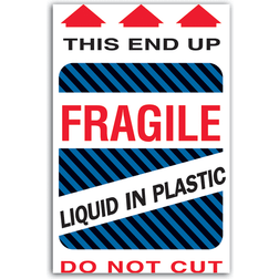 Staples Logicï¿½ Preprinted Shipping Labels, DL1580, "This End Up Liquid Roll Of 500