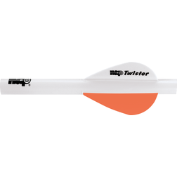 New Archery Products QuickFletch 2' Twister Vanes Orange White/Orange