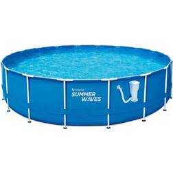 Summer Waves Active Ground Pool Set with Filter Pump