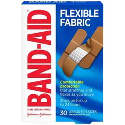 Band-Aid Flexible Fabric Adhesive Bandages 30-pack