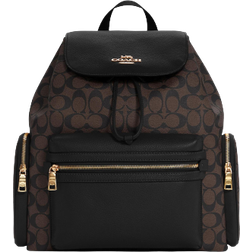 Coach Baby Backpack in Signature Canvas - Gold/Brown Black