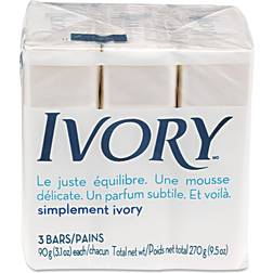 Ivory Individually Wrapped Bath Soap, Original Scent, 3.1 Oz