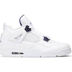 Nike Air Jordan 4 Retro M - White/Court Purple/Metallic Silver