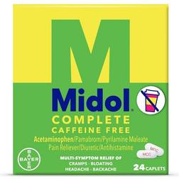 Midol Complete Caffeine Free Pain Relief Caplets with Acetaminophen, Count
