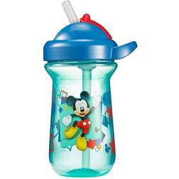 The First Years Flip-Top Straw Cup for Toddlers, Disney Mickey Mouse, 10 Ounce