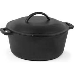 Commercial Chef Pre-Seasoned with lid 1.25 gal 10.4 "