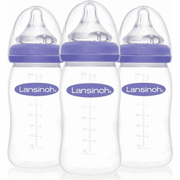 Lansinoh Baby Bottles for Breastfeeding Babies 8 oz 3 Ct