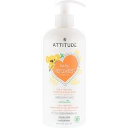 Attitude Baby Leaves Science, Shampoo & Body Wash, Pear Nectar, 16 fl oz (473 ml)