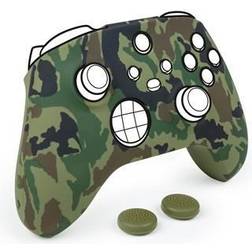 Interactive Silicon Glove + Thumb Grips For Controller - Camo Green - Tilbehør spillekonsol Series S