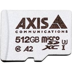 Axis Surveillance microSDXC Class 10 UHS-I U3 A2 100/39 MB/s 512GB +SD adapter