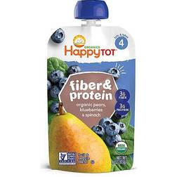 Happy Baby Fiber & Protein Pears, Blueberries & Spinach Toddler Pouch 4oz