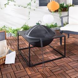 Safavieh Outdoor Collection Leros Square Fire Pit