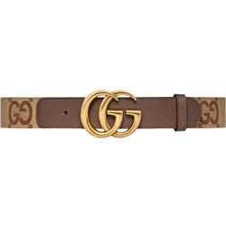 Gucci GG Marmont Jumbo Wide Belt - Camel/Ebony