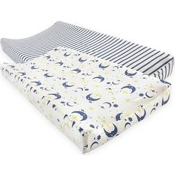 Touched By Nature Baby Organic Cotton Changing Pad Cover Moon One Size