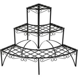 tectake Flower Shelf Round with 3 Levels