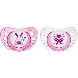 Chicco Physio Air Rubber Pacifier Rose 0-6M 2 Units