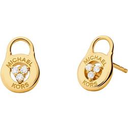Michael Kors Luxe Brilliance Stud Earrings - Gold/Transparent