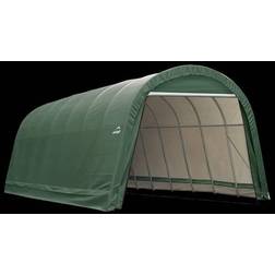 ShelterLogic 15'x28'x12' ShelterCoat Green Round Style Garage