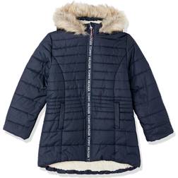 Tommy Hilfiger Girl's Toddlers' Fur-Lined Flag Long Puffer Blazer