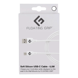 Floating Grip 0,5M Silicone USB-C Cable White