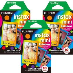 Fujifilm Instax Mini Instant Rainbow Film Bundle with 30 Total Films