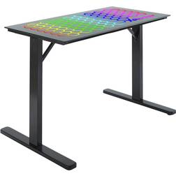 X Rocker RGB Tempered Glass Gaming Desk with Vibrant RGB Underlight Black, 600x110x770mm