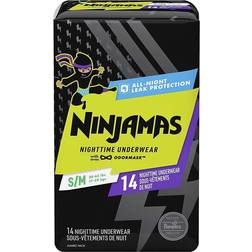 Pampers Boys Ninjamas Nighttime Bedwetting Underwear Size S/M,14pcs