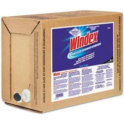 Windex Powerized Formula Glass/Surface Cleaner, 5gal Bag-in-Box Dispenser