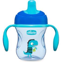 Chicco Train training cup with handles 6m Blue 200 ml
