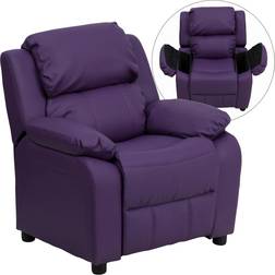 Flash Furniture Charlie Deluxe Padded Contemporary Vinyl Recliner with Storage