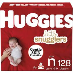 Huggies Little Snugglers Baby Diapers Size N 128pcs