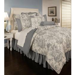 Sherry Kline PCHF Country Toile Blue Bedspread Blue