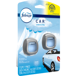Febreze Car Air Freshener Vent Clip, Linen & Sky Scent