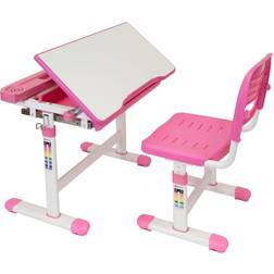 Mount-It! Kid's Desk and Chair Set with Lamp & Book Holder