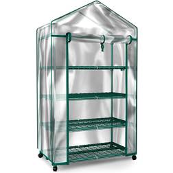 Pure Garden 4 Tier Greenhouse 27.5x19" Stainless Steel PVC Plastic