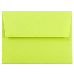 Jam Paper A2 Colored Invitation Envelopes, Ultra Lime