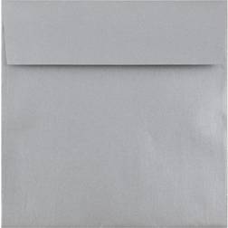 Jam Paper Square Metallic Invitation Envelopes 6.5x6.5 25-pack