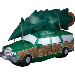 Gemmy Airblown Inflatable NLCV Station Wagon with Tree with LEDs Scene, WB