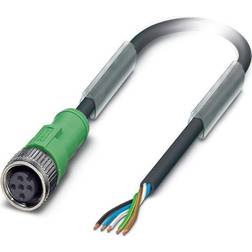 Phoenix Contact Sac-5P-10,0-Pur/m12Fs Sensor Cable, 5Pos, M12 Socket, 10M