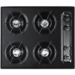 Summit TNL033 Wide Gas Cooktop with 4 Burners Enamel Surface