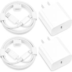 iPhone Fast Charger 20W Compatible 2-pack