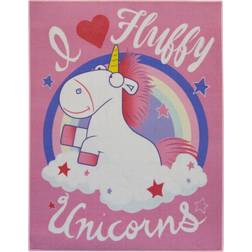 Minions I Love Fluffy Unicorns De Luxe gulvtæppe