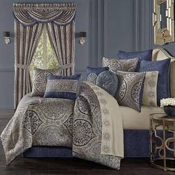J. Queen New York Botticelli Blue Comforter Set Navy, California King, Navy