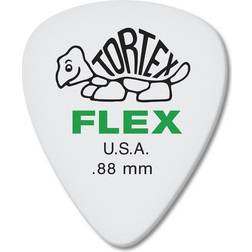 Dunlop Tortex Flex Standard Guitar Picks .88mm White (12-pack)